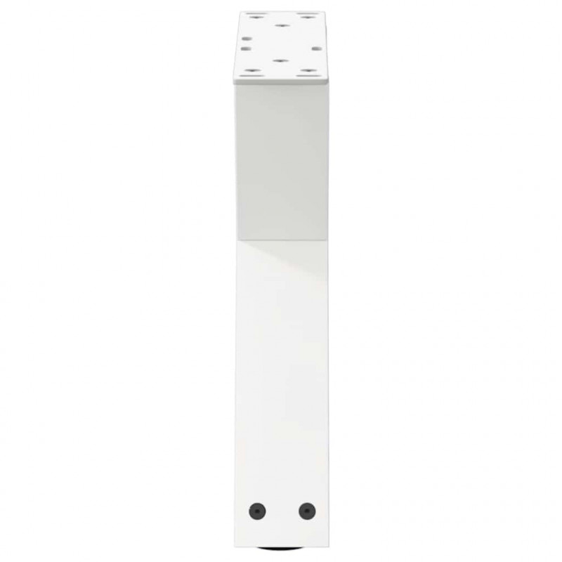 Nogi do stolika kawowego 2 szt. Białe 30x(30-31,3) cm Stal