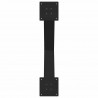 Nogi do stołu jadalnego w kształcie litery X 2 szt. Czarne 80x(72-73) cm Stal