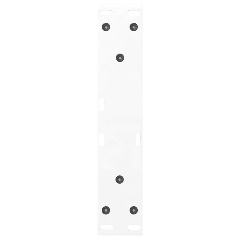 Nogi do stolika kawowego 2 szt. Białe 30x(30-31,3) cm Stal