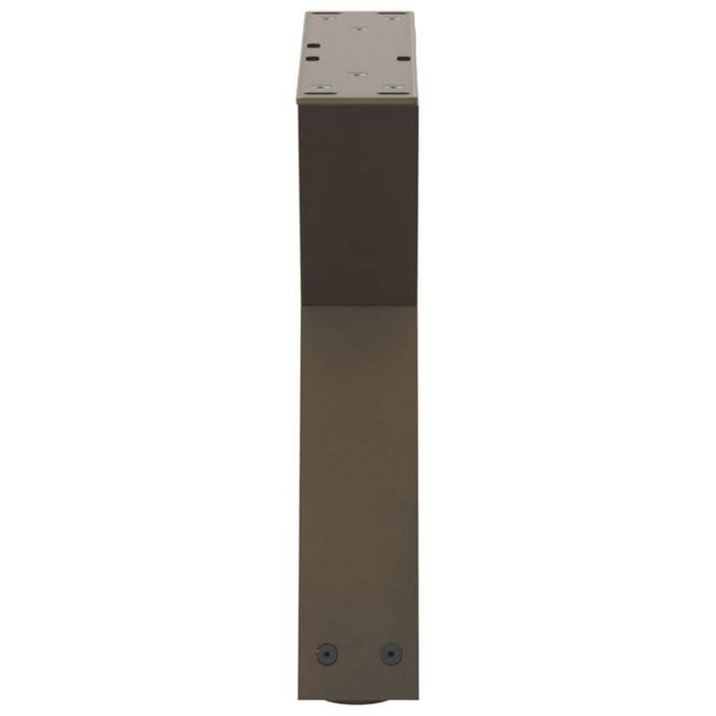 Nogi do stolika kawowego 2 szt. Naturalna stal 30x(30-31,3) cm Stal