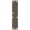 Nogi do stolika kawowego 2 szt. Naturalna stal 30x(30-31,3) cm Stal