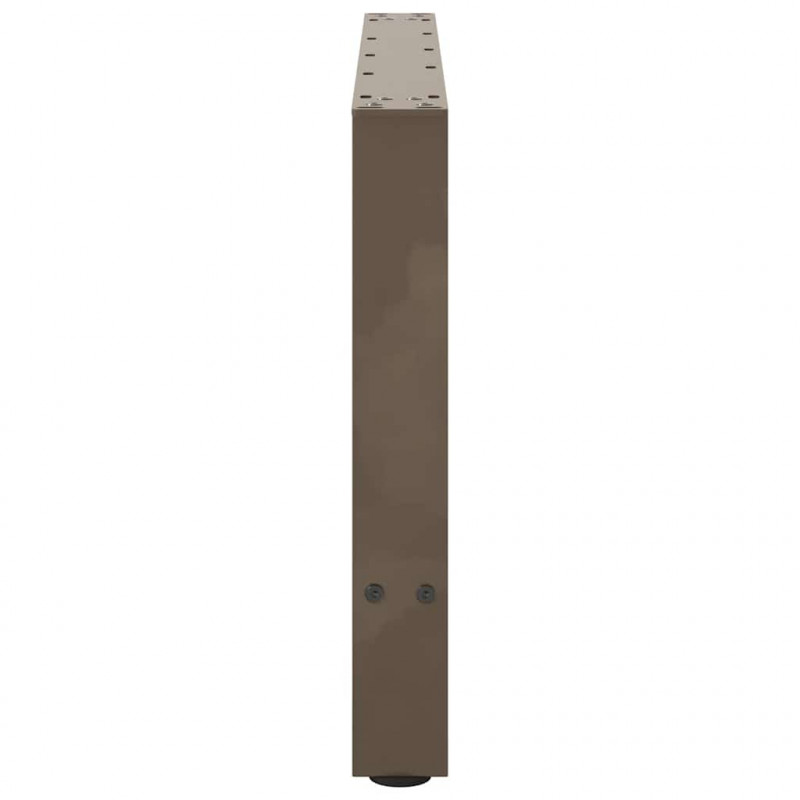Nogi do stolika kawowego Naturalna stal 2 szt. 70x(42-43) cm Stal