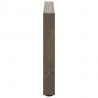 Nogi do stolika kawowego Naturalna stal 2 szt. 70x(42-43) cm Stal