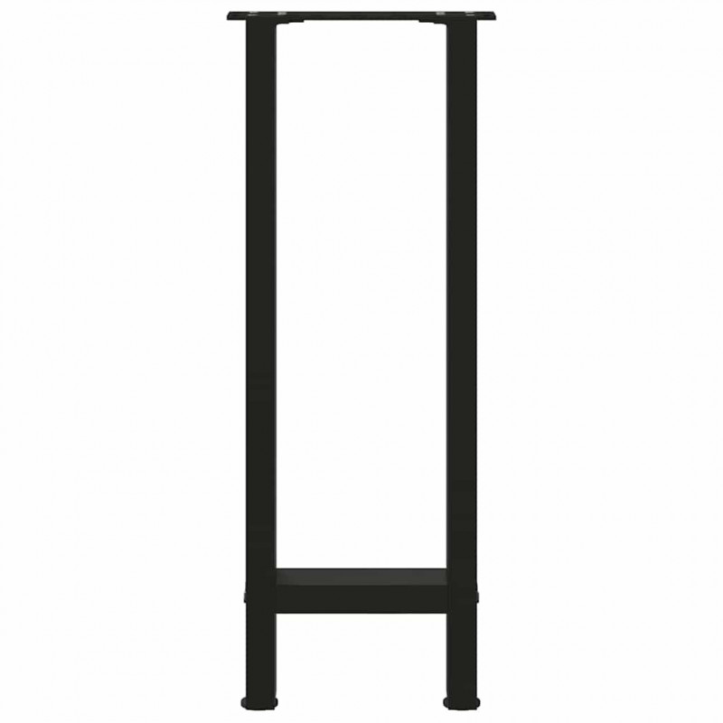 Nogi do stołu konsolowego czarne 2 szt. 28x(72-73) cm stal
