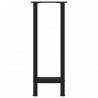 Nogi do stołu konsolowego czarne 2 szt. 28x(72-73) cm stal