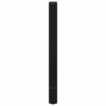 Nogi do stołu konsolowego czarne 2 szt. 28x(72-73) cm stal