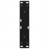 Nogi do stolika kawowego 2 szt. Czarne 40x(30-31,3) cm Stal