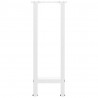 Nogi do stołu konsolowego białe 2 szt. 28x(72-73) cm stal