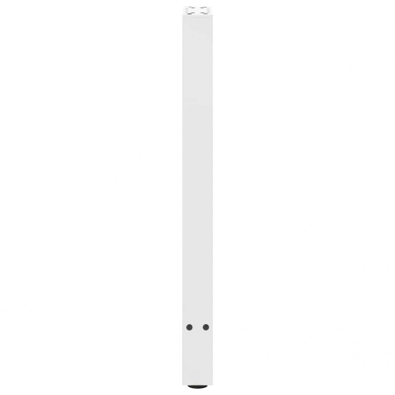 Nogi do stołu konsolowego białe 2 szt. 28x(72-73) cm stal