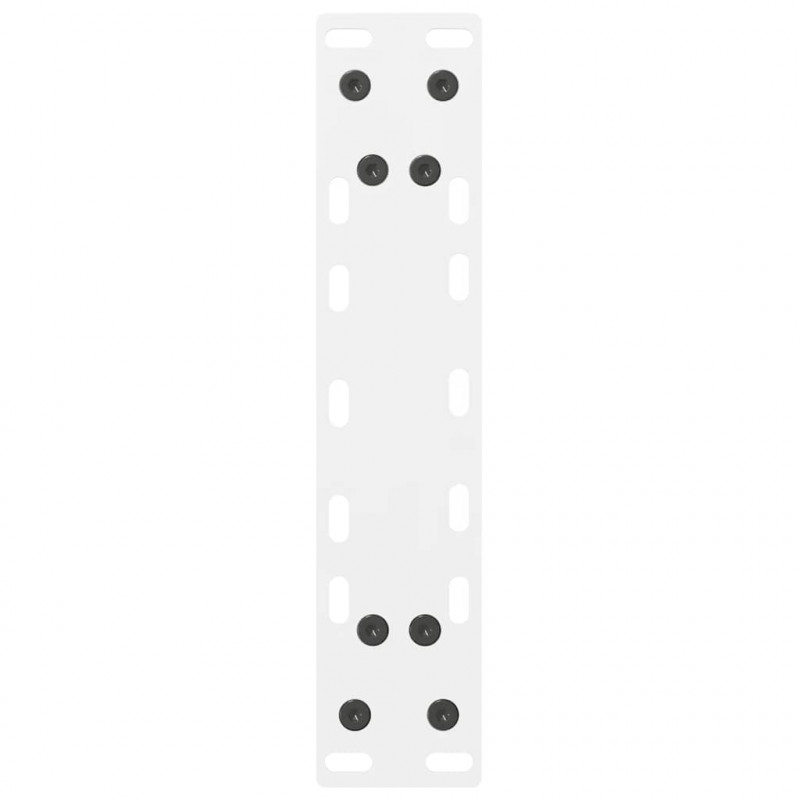 Nogi do stołu konsolowego białe 2 szt. 28x(72-73) cm stal