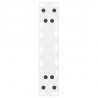 Nogi do stołu konsolowego białe 2 szt. 28x(72-73) cm stal