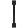 Nogi do stołu jadalnego w kształcie litery X 2 szt. Czarne 90x(72-73) cm Stal