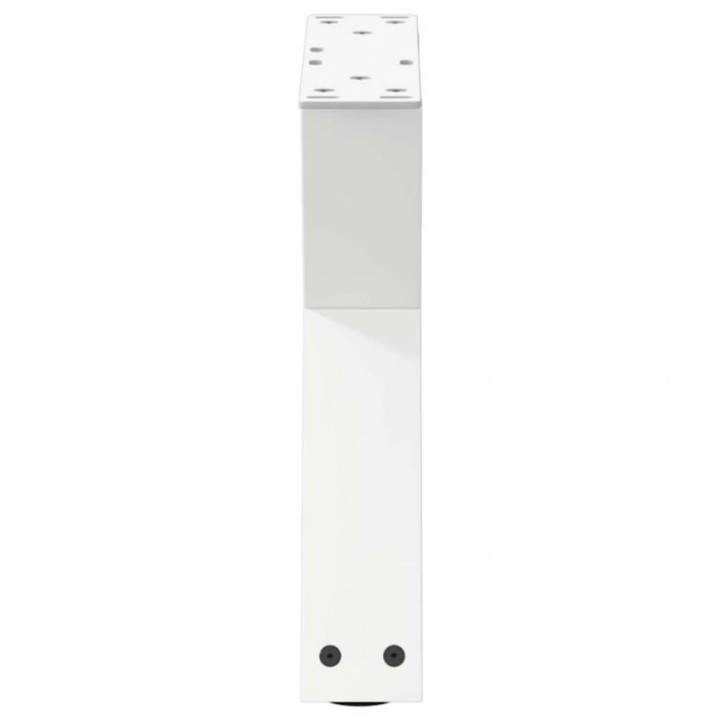 Nogi do stolika kawowego 2 szt. Białe 40x(30-31,3) cm Stal