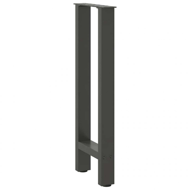 Nogi do stołu konsolowego Antracyt 2 szt. 28x(72-73) cm Stal