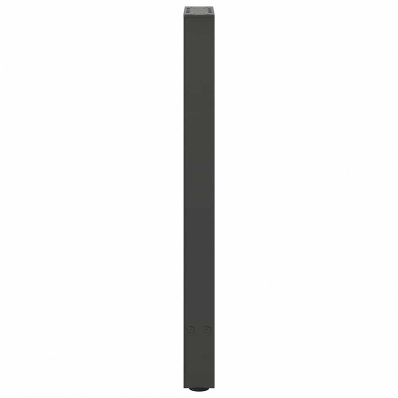 Nogi do stołu konsolowego Antracyt 2 szt. 28x(72-73) cm Stal