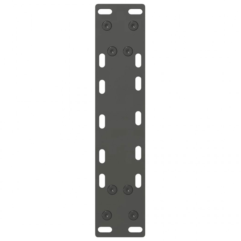 Nogi do stołu konsolowego Antracyt 2 szt. 28x(72-73) cm Stal