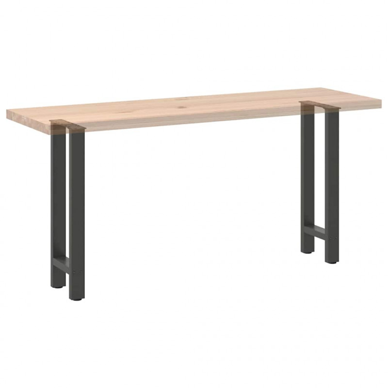 Nogi do stołu konsolowego Antracyt 2 szt. 28x(72-73) cm Stal
