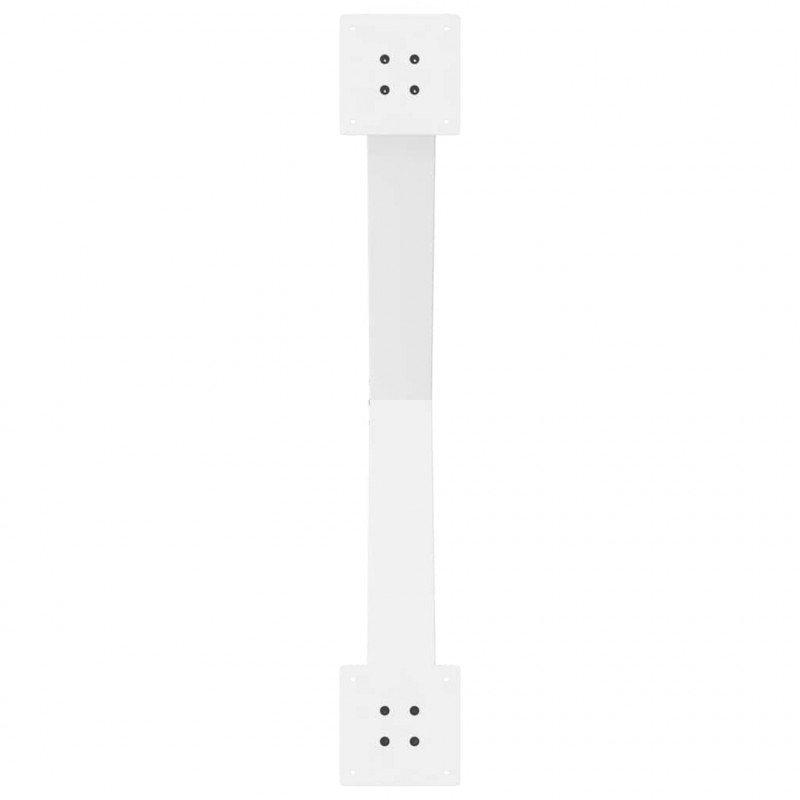 Nogi do stołu jadalnego w kształcie litery X 2 szt. Białe 90x(72-73) cm Stal