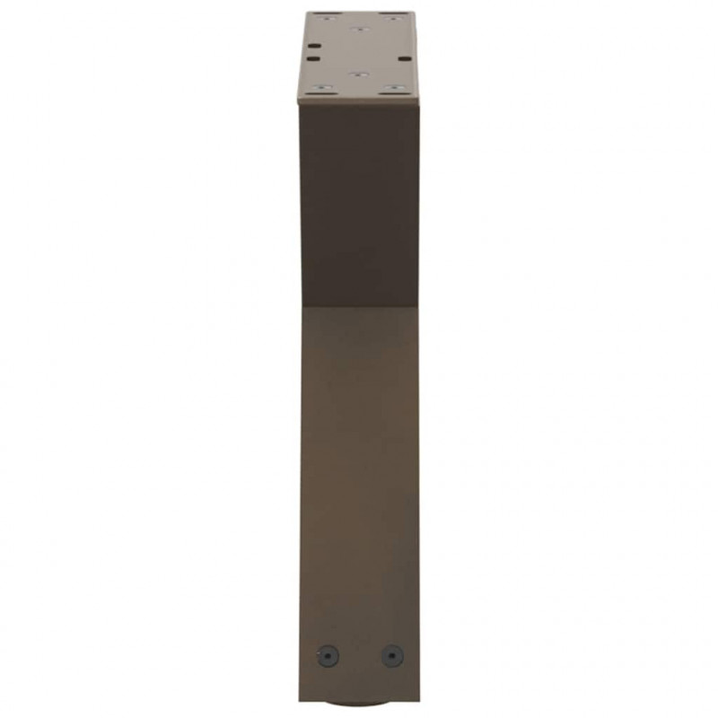 Nogi do stolika kawowego 2 szt. Naturalna stal 40x(30-31,3) cm Stal