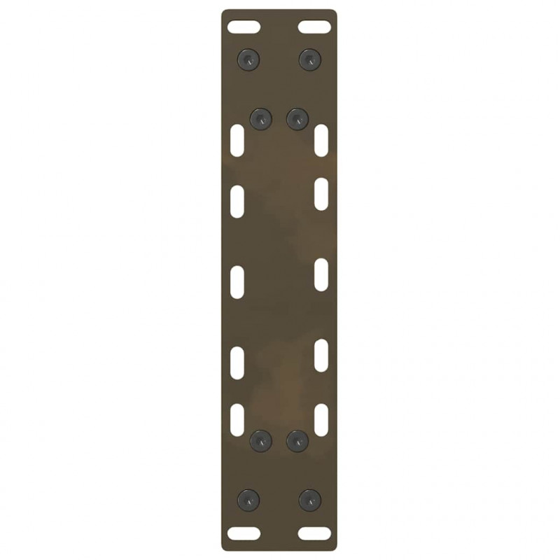 Nogi do stołu konsolowego Naturalna stal 2 szt. 28x(72-73) cm Stal