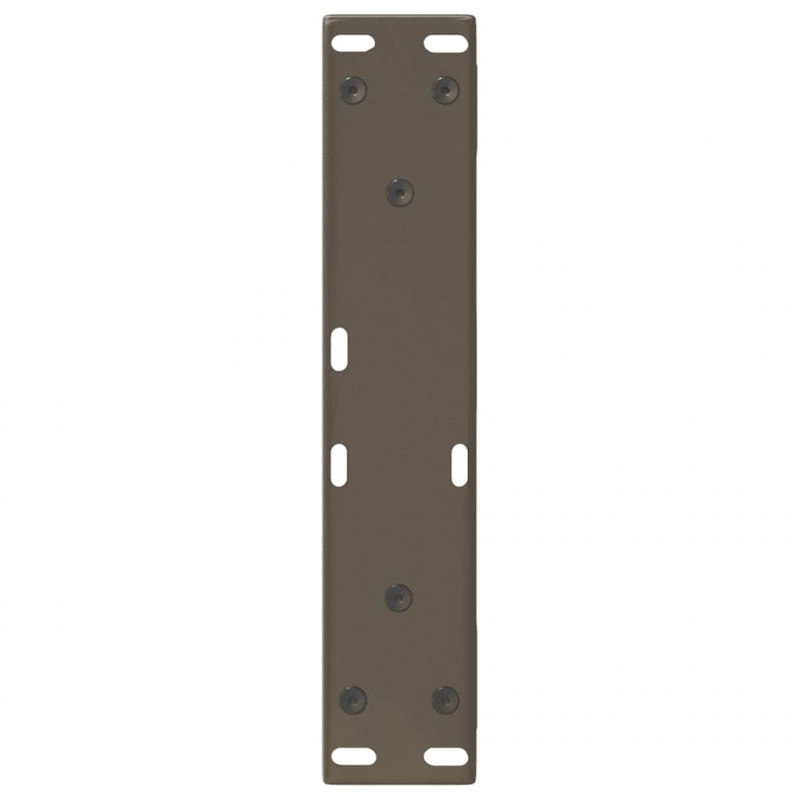 Nogi do stolika kawowego 2 szt. Naturalna stal 40x(30-31,3) cm Stal