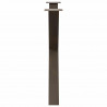 Nogi do stołu jadalnego w kształcie litery X 2 szt. Naturalna stal 90x(72-73) cm Stal