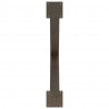 Nogi do stołu jadalnego w kształcie litery X 2 szt. Naturalna stal 90x(72-73) cm Stal