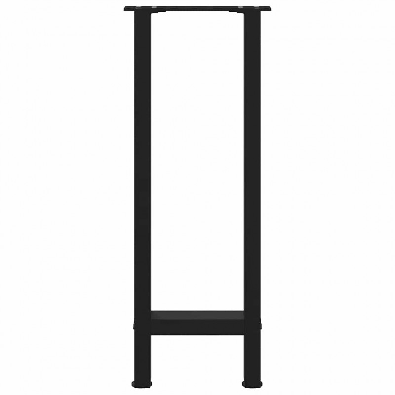 Nogi do stołu konsolowego czarne 2 szt. 38x(72-73) cm stal