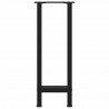 Nogi do stołu konsolowego czarne 2 szt. 38x(72-73) cm stal