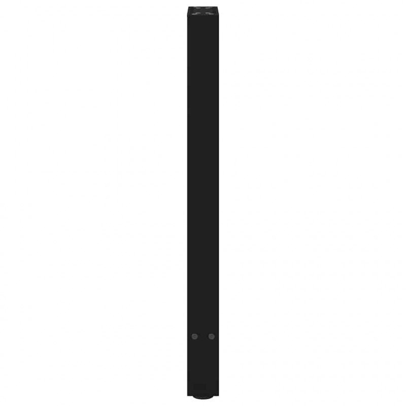 Nogi do stołu konsolowego czarne 2 szt. 38x(72-73) cm stal