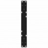 Nogi do stolika kawowego 2 szt. Czarne 50x(30-31,3) cm Stal