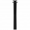 Nogi do stołu jadalnego w kształcie litery X 3 szt. Czarne 70x(72-73) cm Stal