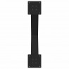 Nogi do stołu jadalnego w kształcie litery X 3 szt. Czarne 70x(72-73) cm Stal