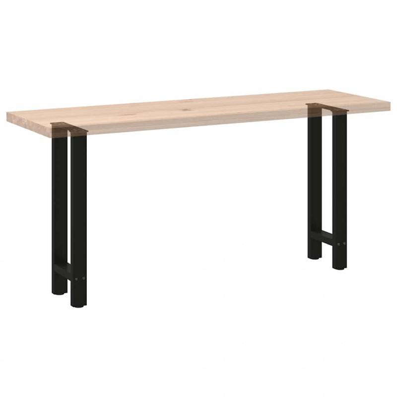Nogi do stołu konsolowego czarne 2 szt. 38x(72-73) cm stal