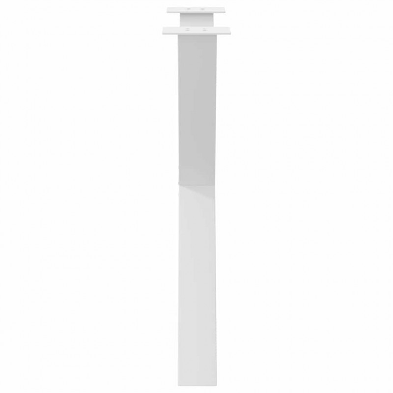 Nogi do stołu jadalnego w kształcie litery X 3 szt. Białe 70x(72-73) cm Stal
