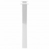 Nogi do stołu jadalnego w kształcie litery X 3 szt. Białe 70x(72-73) cm Stal