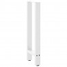 Nogi do stołu konsolowego białe 2 szt. 38x(72-73) cm stal