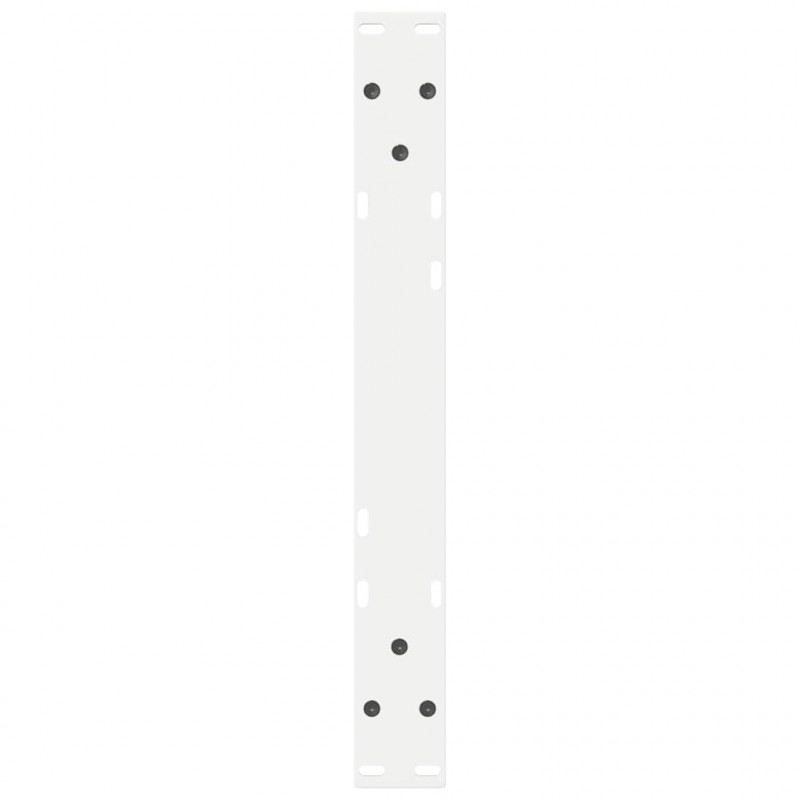 Nogi do stolika kawowego 2 szt. Białe 50x(30-31,3) cm Stal