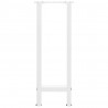 Nogi do stołu konsolowego białe 2 szt. 38x(72-73) cm stal