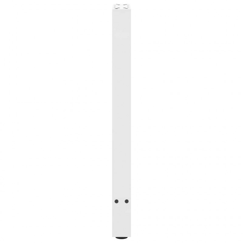 Nogi do stołu konsolowego białe 2 szt. 38x(72-73) cm stal