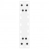 Nogi do stołu konsolowego białe 2 szt. 38x(72-73) cm stal