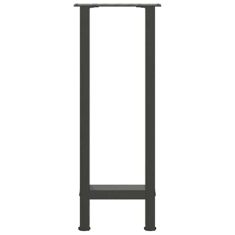 Nogi do stołu konsolowego Antracyt 2 szt. 38x(72-73) cm Stal
