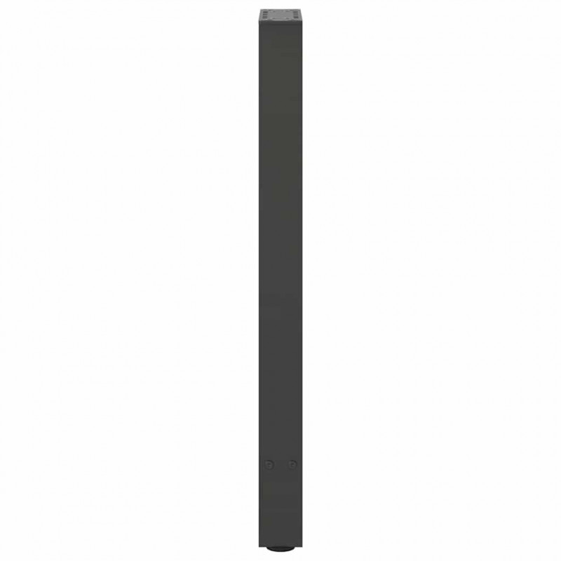 Nogi do stołu konsolowego Antracyt 2 szt. 38x(72-73) cm Stal