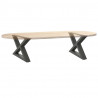 Nogi do stolika kawowego 2 szt. Antracyt 50x(30-31,3) cm Stal