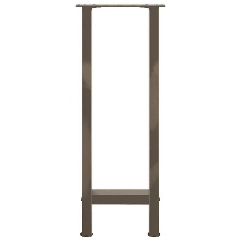 Nogi do stołu konsolowego Naturalna stal 2 szt. 38x(72-73) cm Stal