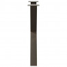 Nogi do stołu jadalnego w kształcie litery X 3 szt. Naturalna stal 70x(72-73) cm Stal