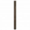Nogi do stołu konsolowego Naturalna stal 2 szt. 38x(72-73) cm Stal