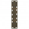 Nogi do stołu konsolowego Naturalna stal 2 szt. 38x(72-73) cm Stal