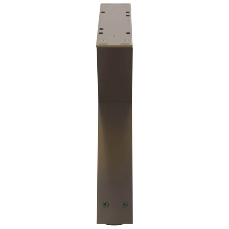Nogi do stolika kawowego 2 szt. Naturalna stal 50x(30-31,3) cm Stal