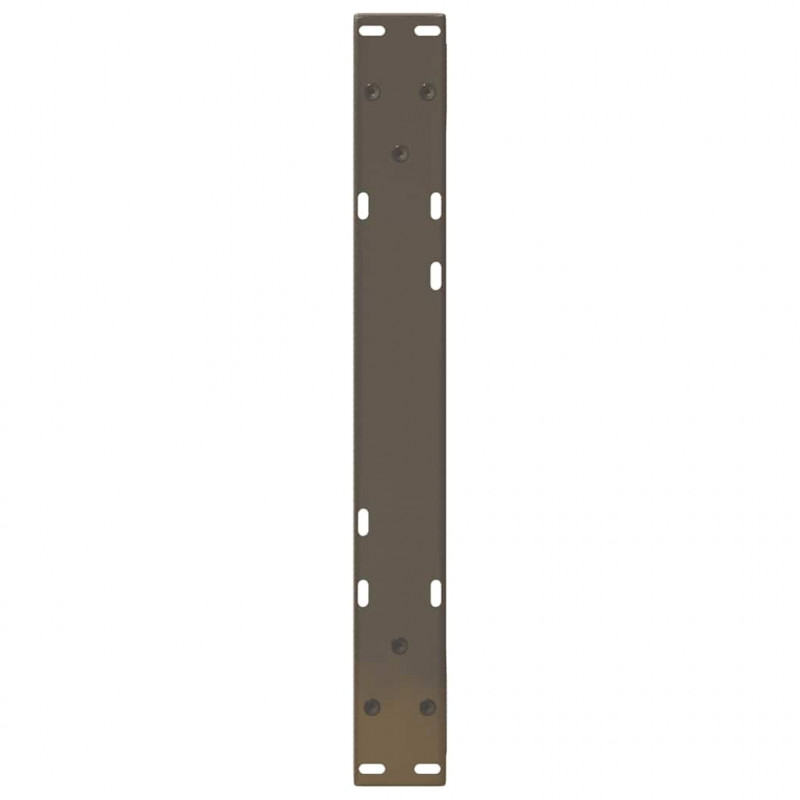 Nogi do stolika kawowego 2 szt. Naturalna stal 50x(30-31,3) cm Stal